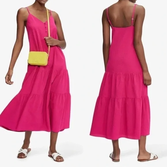 NWT! TED BAKER LONDON Luaan Button Through Cami Midi Dress - Picture 1 of 5